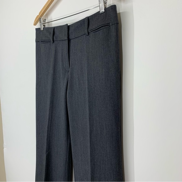 LOFT Outlet Solid Gray Original Dress Trouser Pants Crease Detail Size 6 - Picture 4 of 16